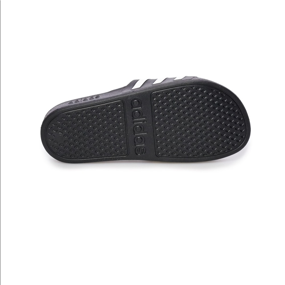 Adidas Adilette Aqua Black & White Slides New - Picture 4 of 7